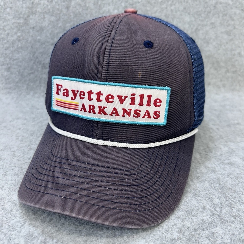Fayetteville Arkansas Pukka Rope‎ Trucker Hat Mesh Snapback Patch Cap